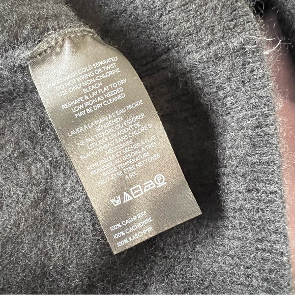 Free People Addie Black Cashmere Turtleneck Sweater - Size Small - Picture 5 of 7